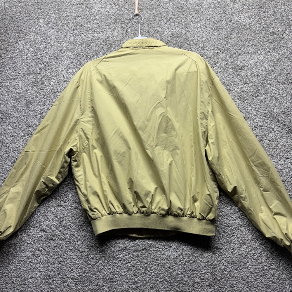 Vintage Members Only Jacket Adult 46L Yellow Full Zip Racer Bomber 80s Mens Read - Picture 9 of 12
